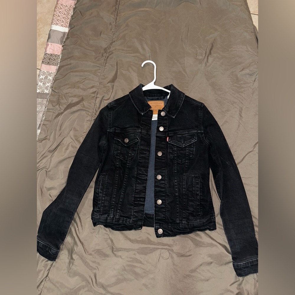 Small black denim jacket